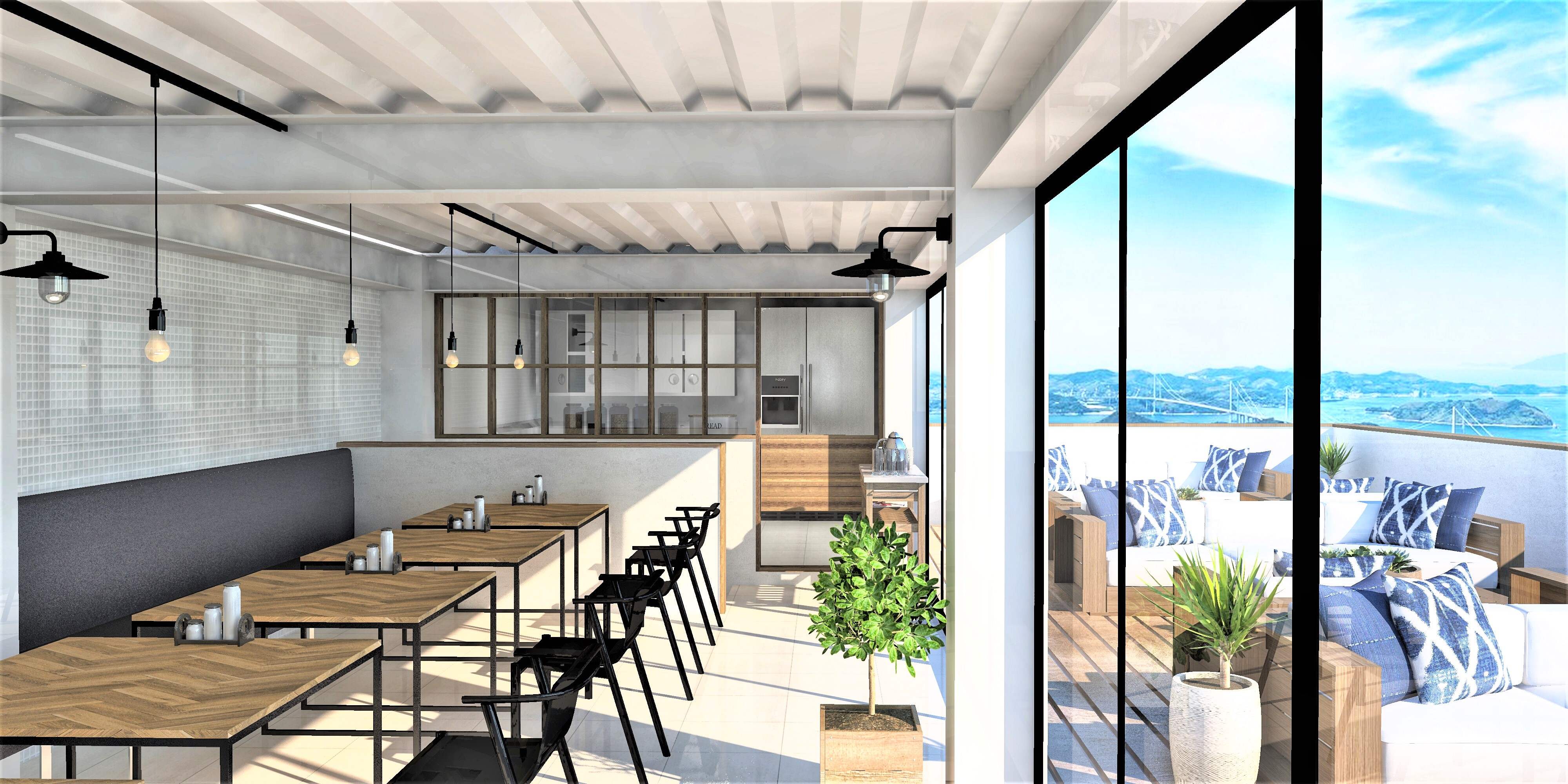 海の見えるカフェ 3Dパース制作|レグルス建築デザイン|coconalaブログ 海の見えるカフェ 3Dパース制作|レグルス建築デザイン|coconalaブログ